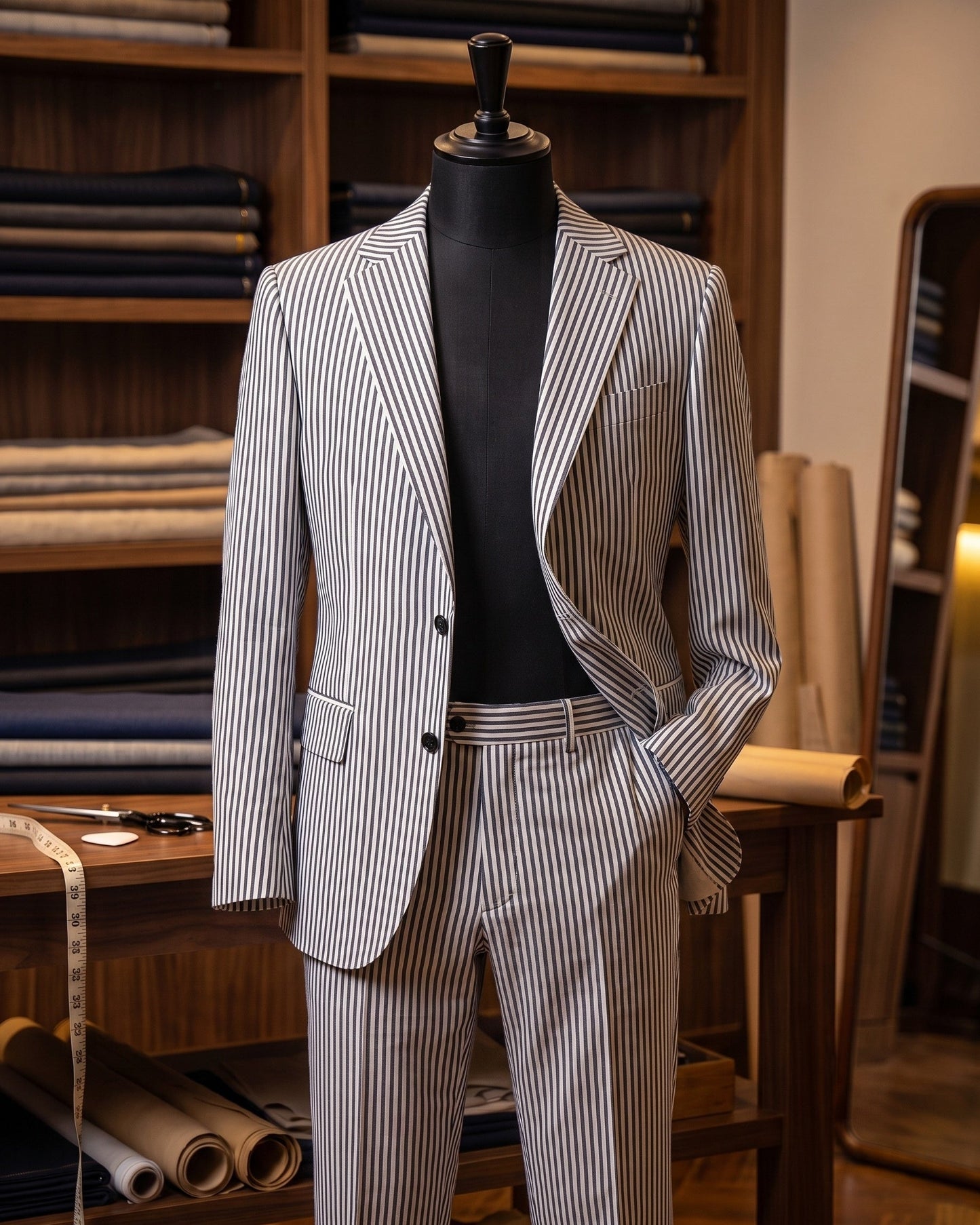 Pablo Striped Two-Piece Suit